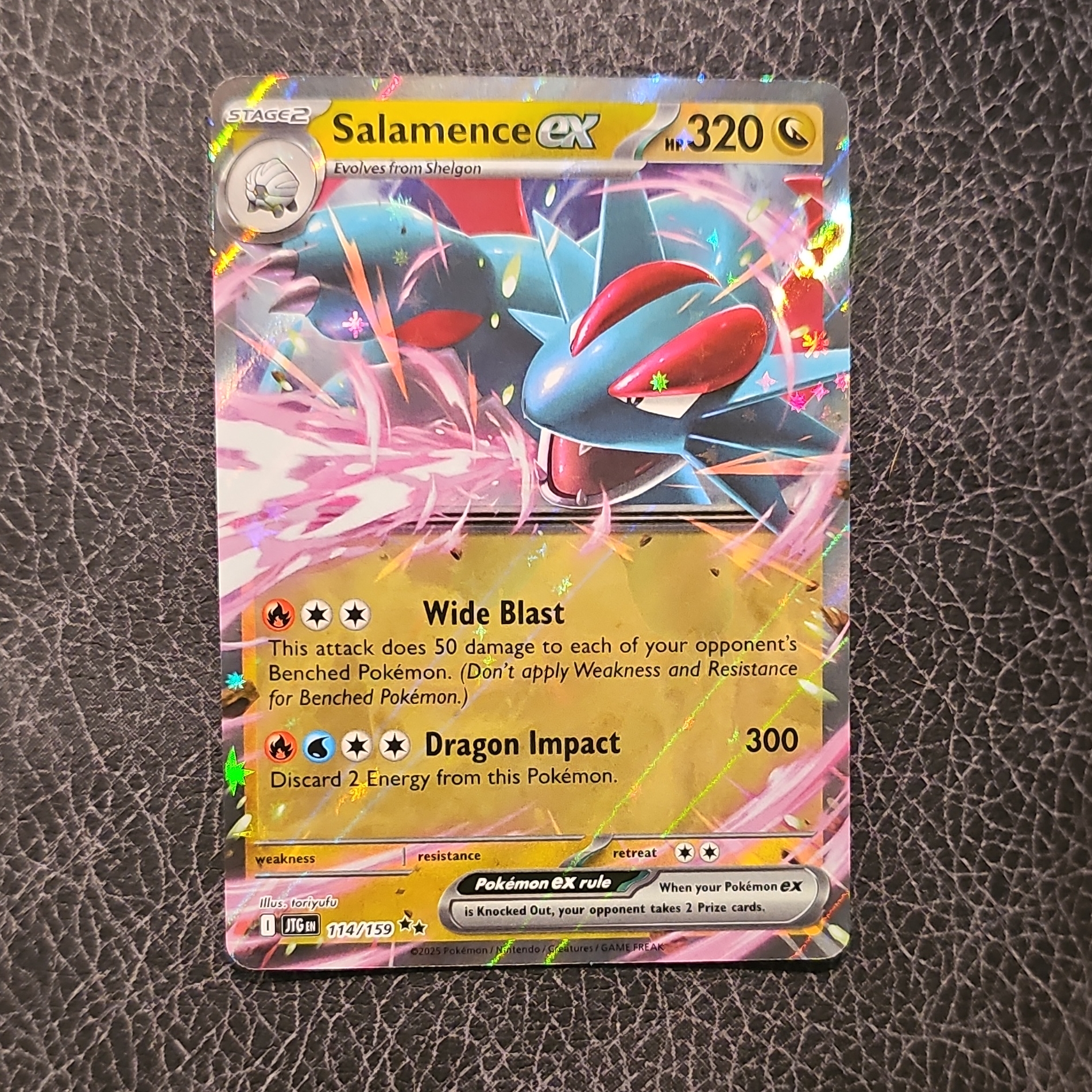 Salamence EX (114) 2025 Pokemon Jtg EN-Journey Together - Pokémon